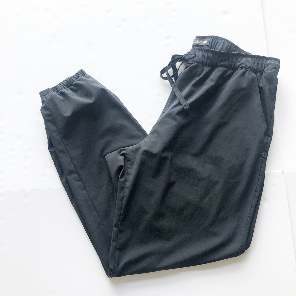 Toad&Co Pants Womens Medium Sunkissed Jogger Black Athleisure Running Activewear - Picture 2 of 12